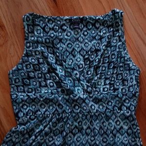 Blue Chaps Maxi Dress